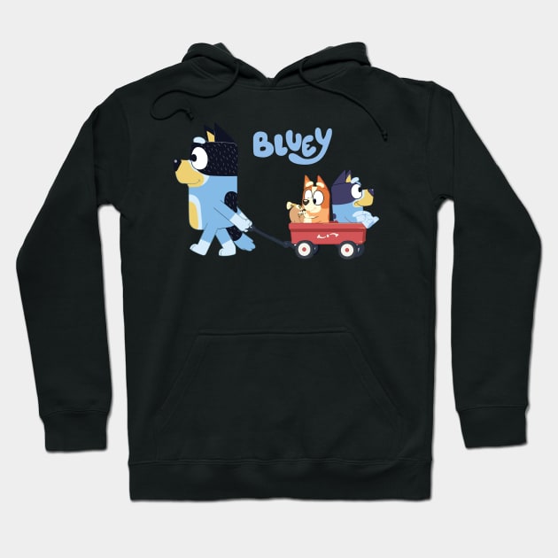 Bluey Bandit, Bluey, Bingo Wagon Ride Hoodie by Inspire Gift